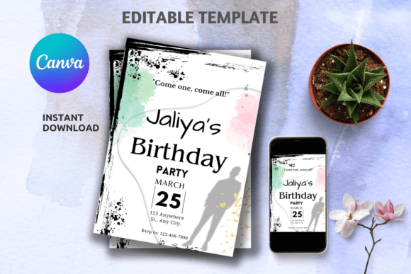 Editable Birthday Invitation Template