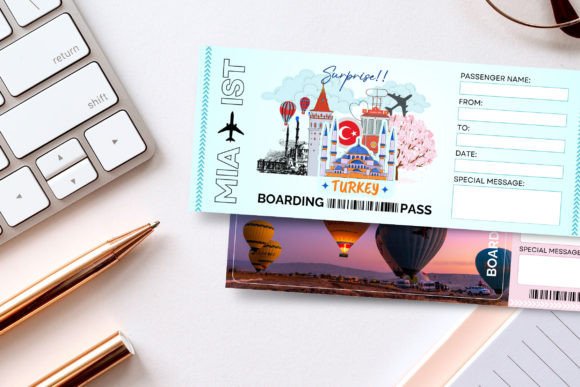 Editable Turkey Holiday Surprise Ticket