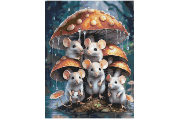 Mushroom Counted Cross Stitch Patterns