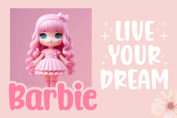 Pinky Roses Font PNG with transparent background - Preview 2