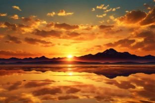 Sunset Sky Background Graphic by Forhadx5 · Creative Fabrica