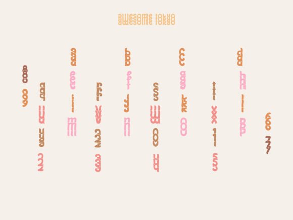 Awesome Wavy Stacked Font - Preview 3