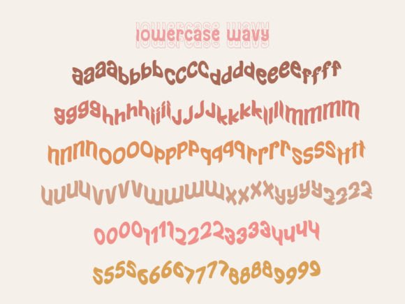 Awesome Wavy Stacked Font - Preview 4