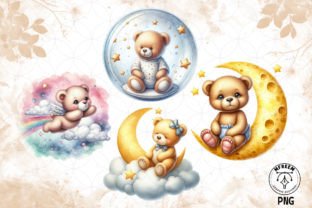 Baby Teddy Bear Sublimation Clipart PNG Graphic by mfreem · Creative ...