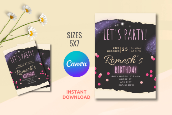 Editable Birthday Invitation Template