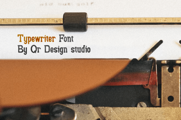 Highclass Typewriter Font PNG with transparent background - Preview 1