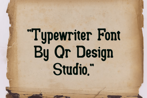 Highclass Typewriter Font PNG with transparent background - Preview 2
