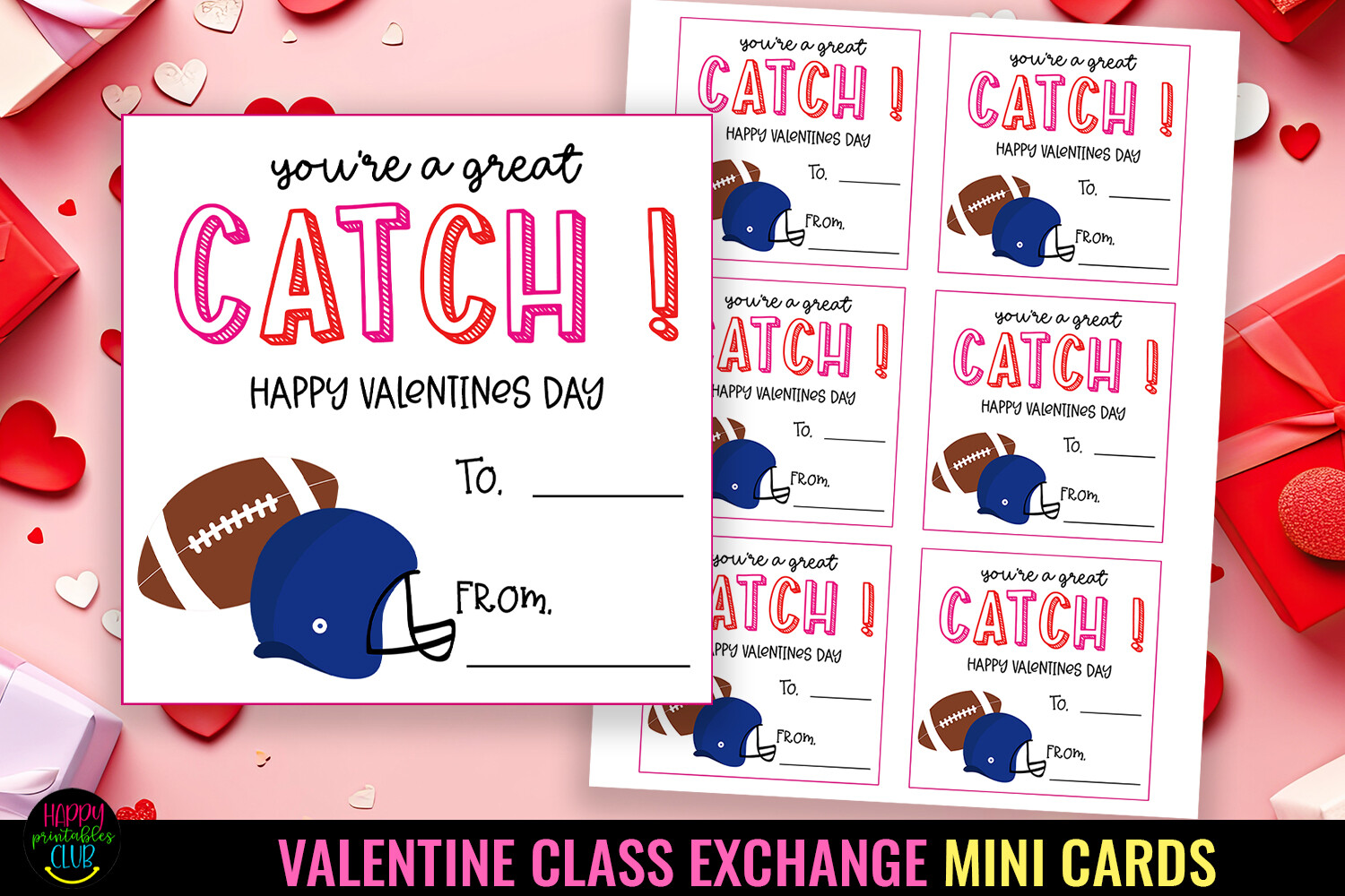 Printable Valentines Class Exchange Card