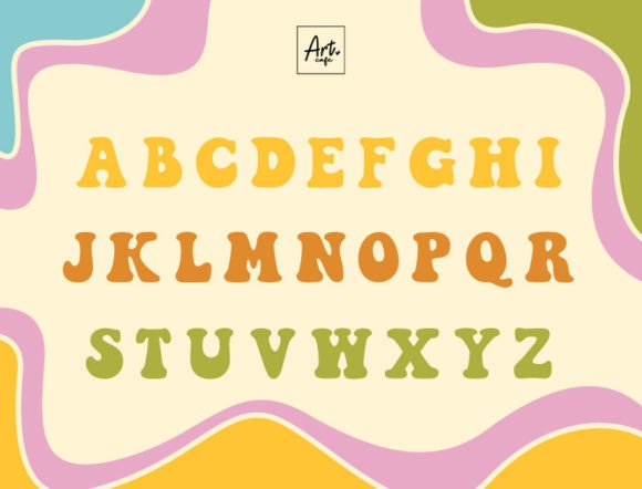 Retro Groovy Font by Art cafe preview