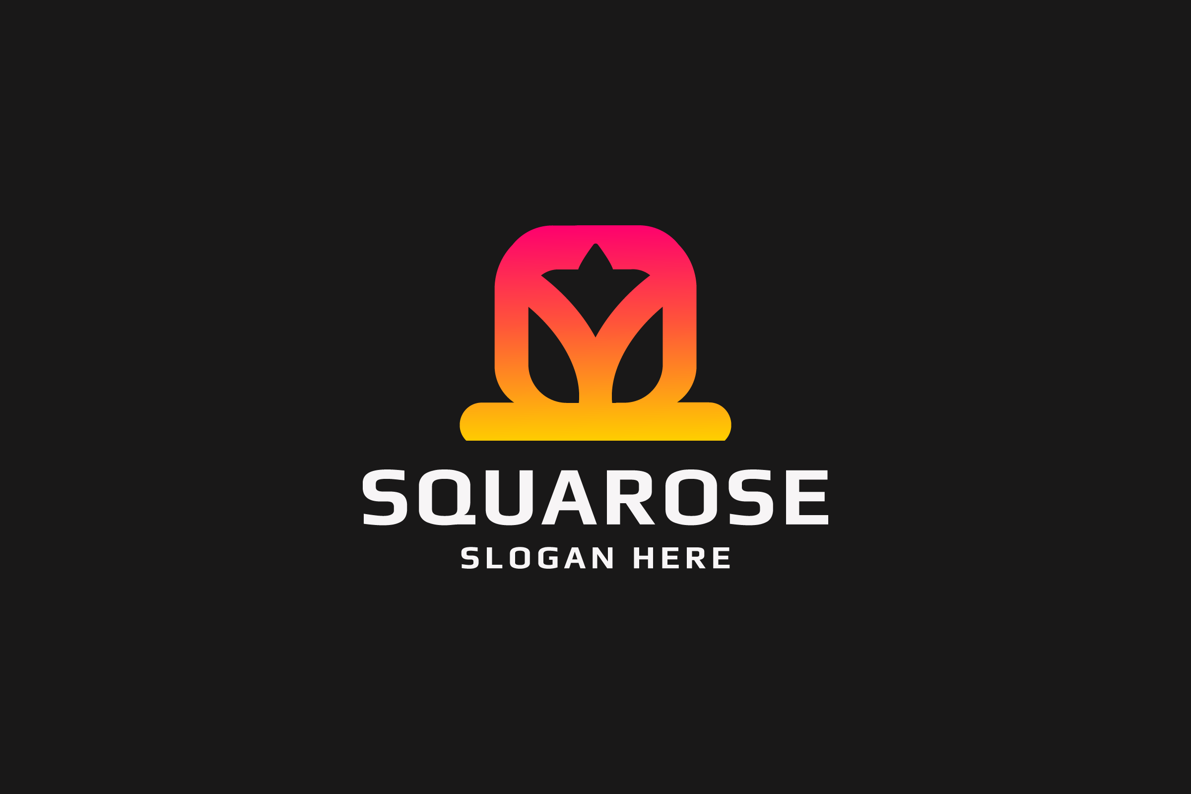 Square Rose Logo Graphic by 10point5star · Creative Fabrica