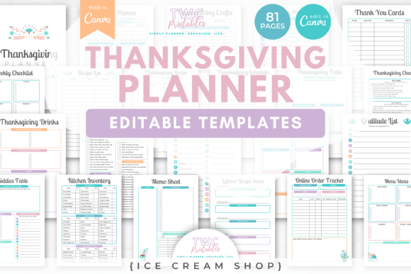Thanksgiving Planner Canva Templates 9