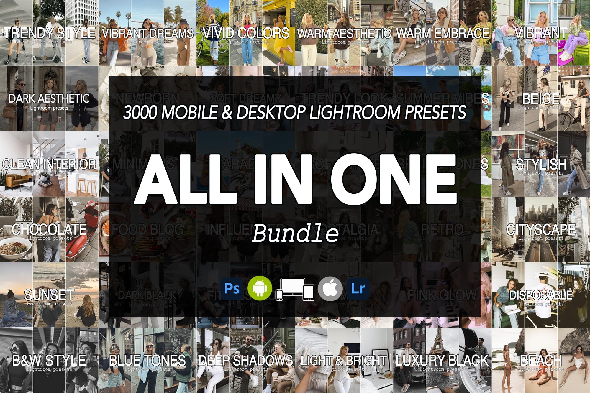 3000 Lightroom Presets Mobile & Desktop