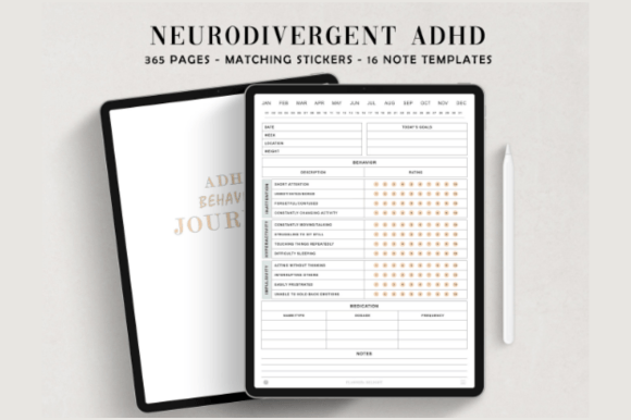 Adhd Digital Planner, Adhd Planner