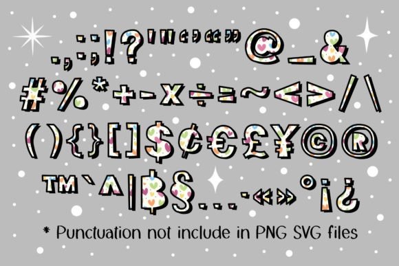 Colorful Heart Font - Preview 3