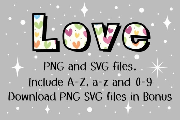 Colorful Heart Font - Preview 4