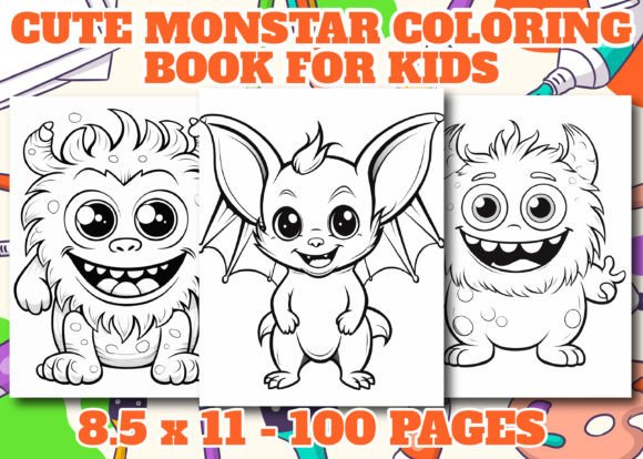 Cute Monster Coloring Pages