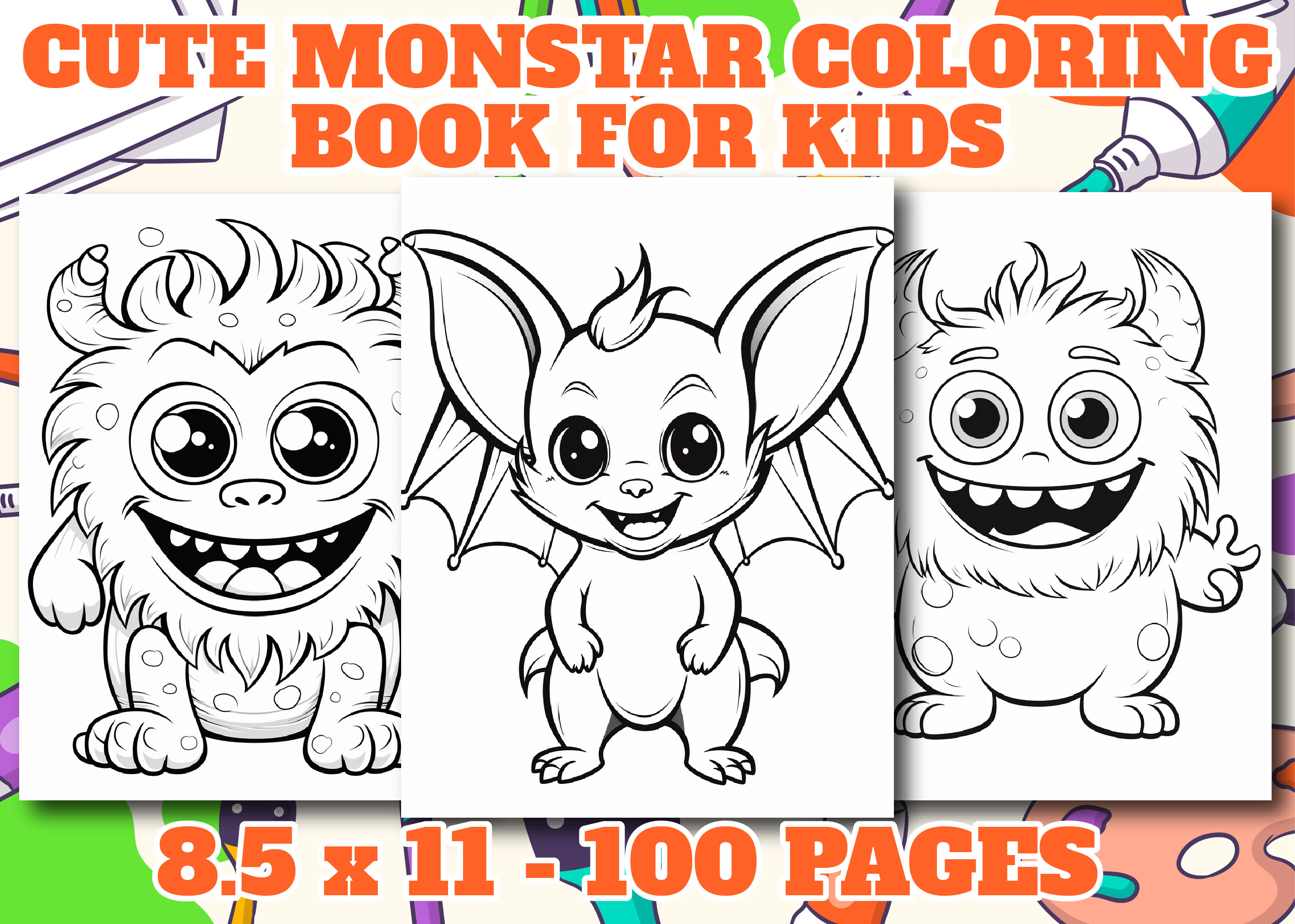 Cute Monster Coloring Pages