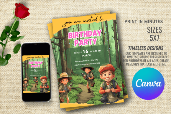 Editable Birthday Invitation Template