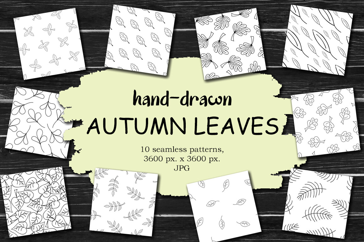 Fall Leaf Digital Paper Pack Graphic by irinka.dimkovna · Creative Fabrica