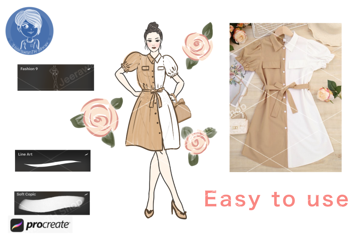 Figure for Fashion Brush Stamp Procreate - photo 6