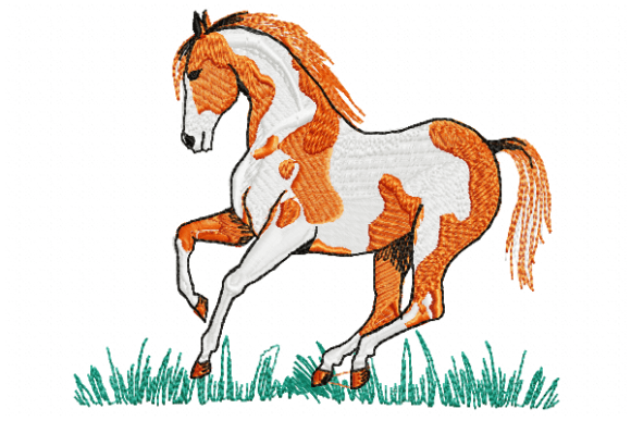 Horse Embroidery Design