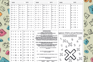 Multiplication Learning and Practice Graphic by M S for Digital ...