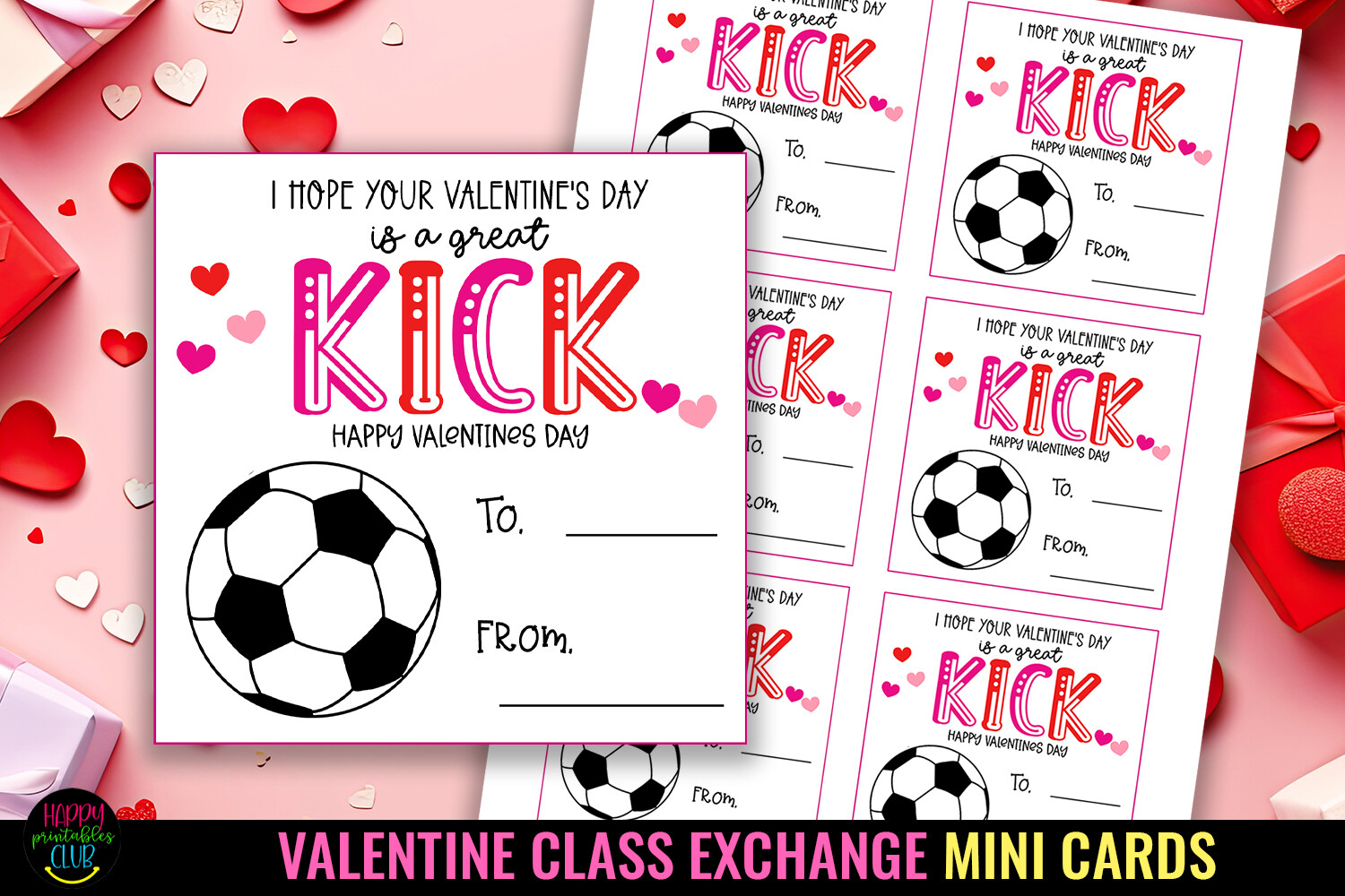 Printable Valentines Class Exchange Card