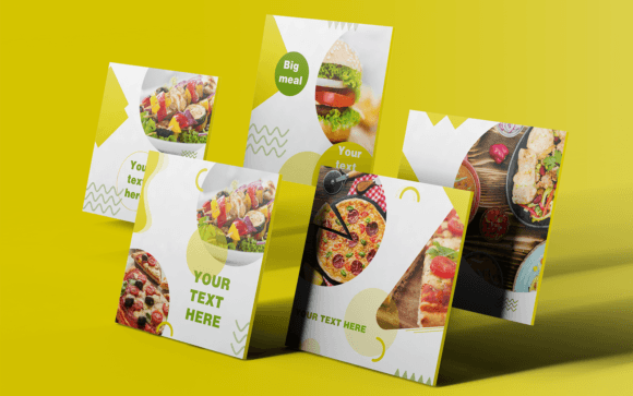 Preview of Restaurant Social Media Template-013-22 food social media design template