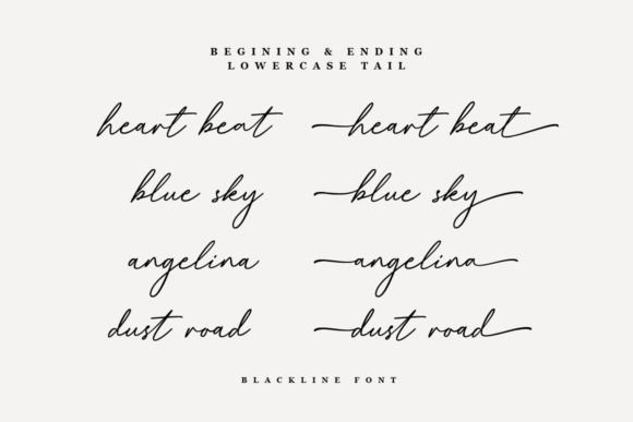 Blackline Font - Preview 1