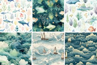 Blue Ocean Paper Graphic by Wildflower Publishing · Creative Fabrica