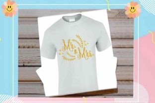 Mrs. With Script Under Beautiful Mr. and Mrs. Script · Creative Fabrica