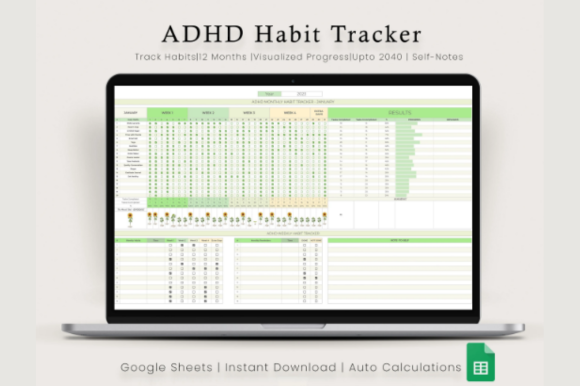 Google Sheets Habit Tracker Graphic by ThePlannersDelight · Creative ...