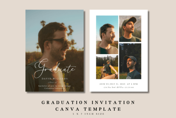 Graduation Invitation CANVA Template