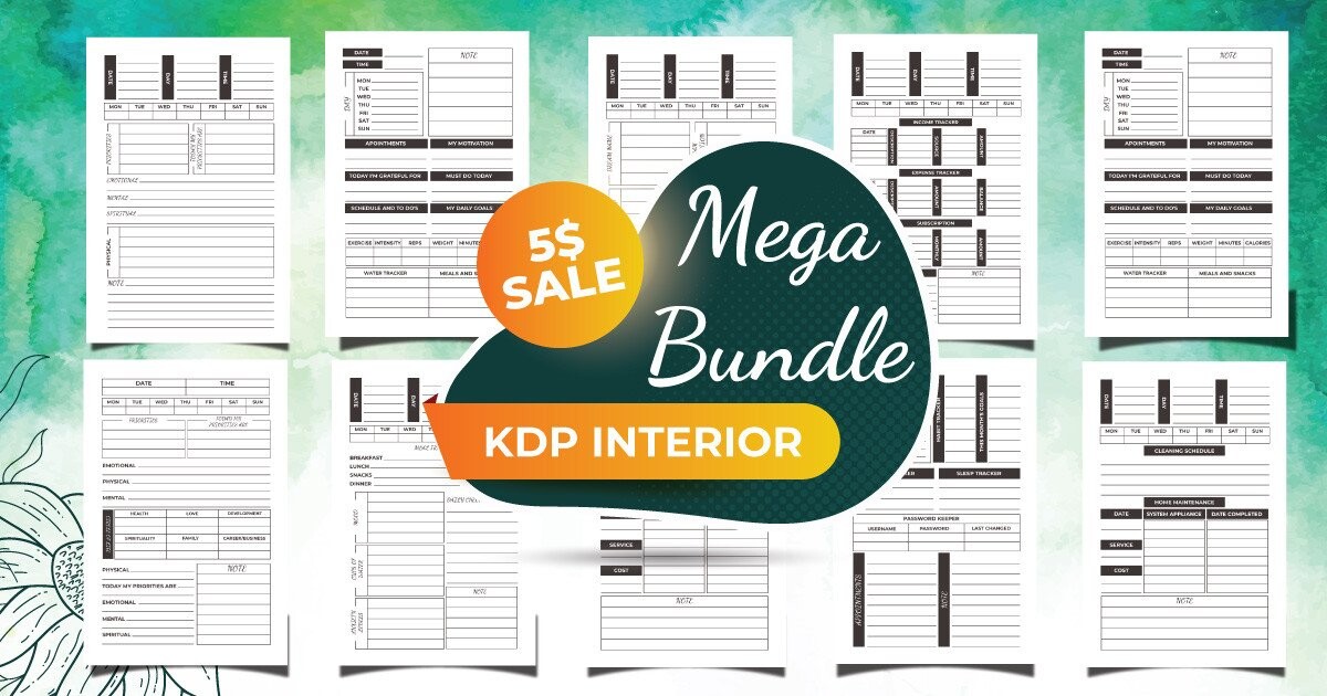 KDP Interior Template Mega Bundle Vol.4 Bundle · Creative Fabrica