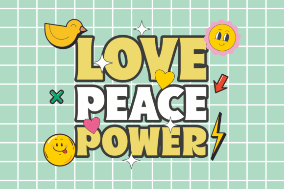 Kreat Retro Font PNG with transparent background - Preview 1