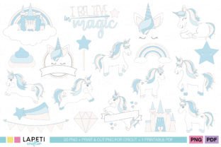 Magical Unicorn Clipart Graphic by lapeticrafter · Creative Fabrica