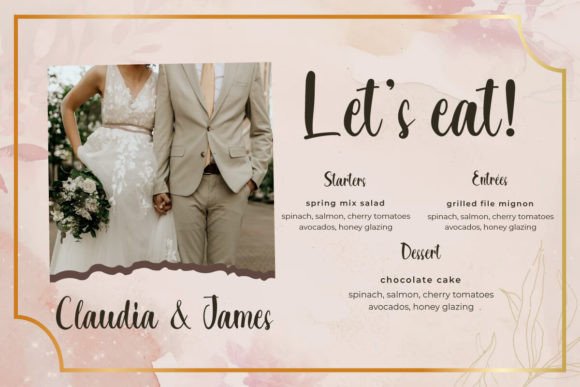 Marriage Color Font PNG with transparent background - Preview 3