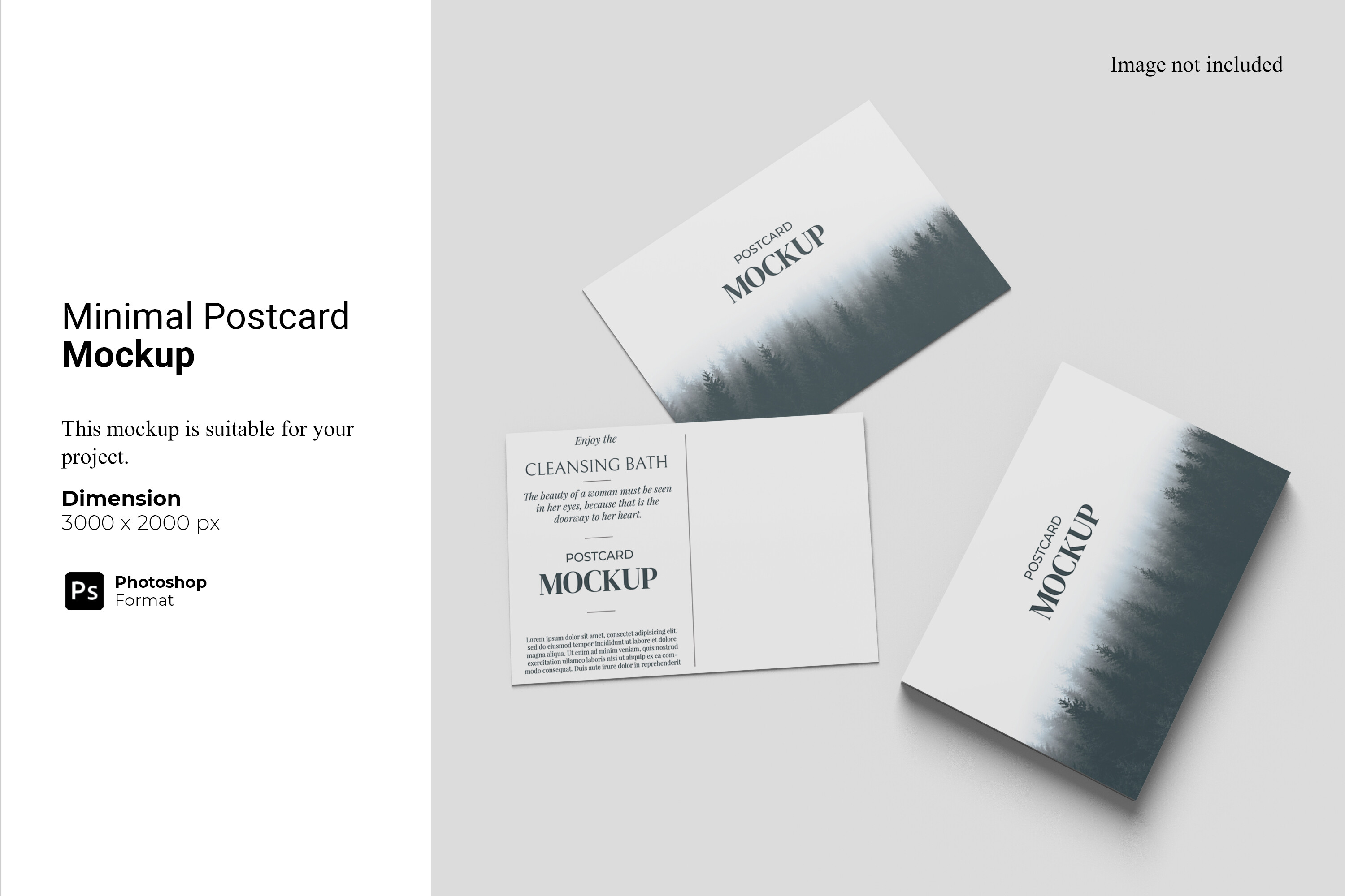 Minimal Postcard Mockup Graphic by Ian Mikraz · Creative Fabrica