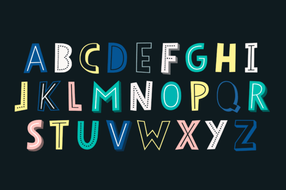Papercute Inline Font PNG with transparent background - Preview 5