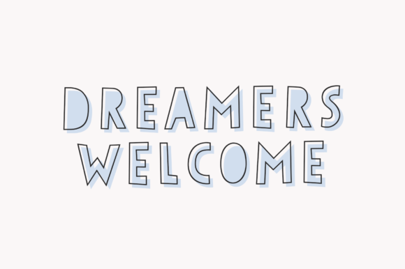 Papercute Inline Font PNG with transparent background - Preview 6