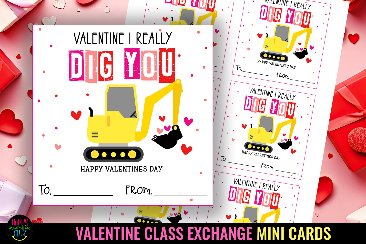 Printable Valentines Class Exchange Card