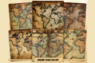 Old Map Graphics Vintage Old Map Graphic by artisticwayco · Creative Fabrica