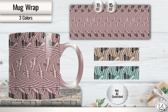 Abstract Glitter Mug Wraps 11oz 15oz Graphics