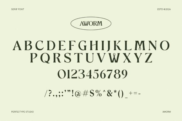 Aworm Font - Preview 5