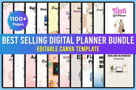 Best Selling Digital Planner Bundle Graphic by designmela01 · Creative ...