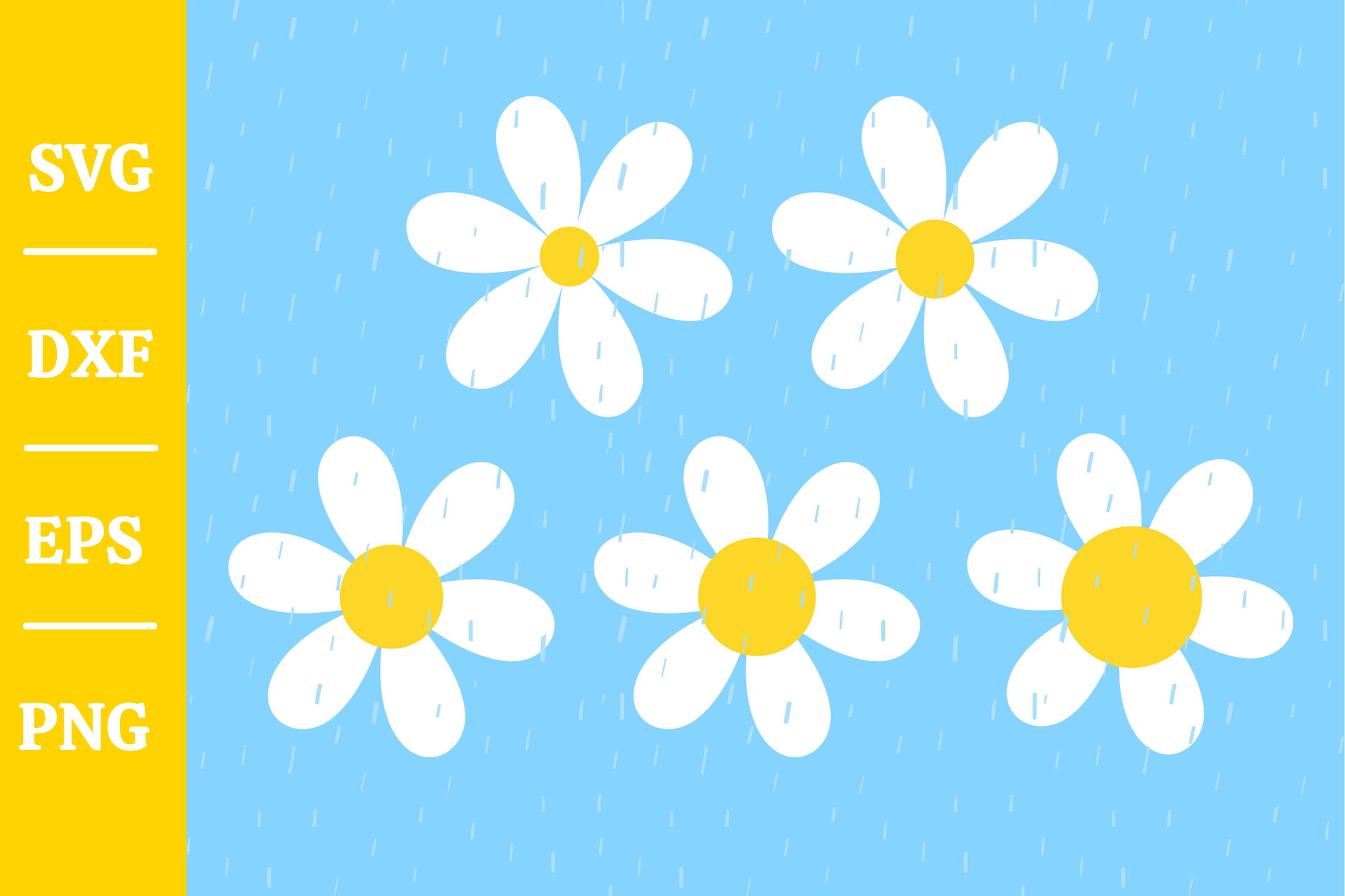 Daisy Flower #8A Graphic by momstercraft · Creative Fabrica