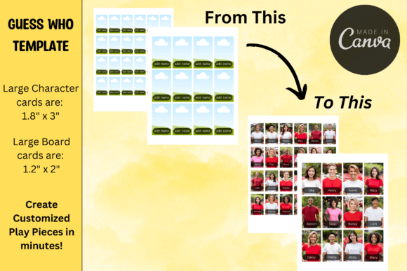 Guessing Game Board Canva Templates