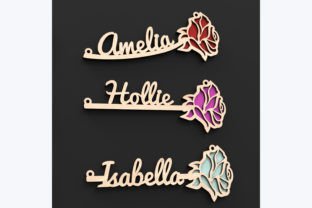 Laser Cut Personalised Rose Svg Files · Creative Fabrica