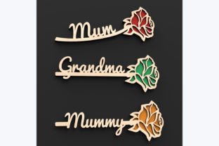Laser Cut Personalised Rose Svg Files · Creative Fabrica