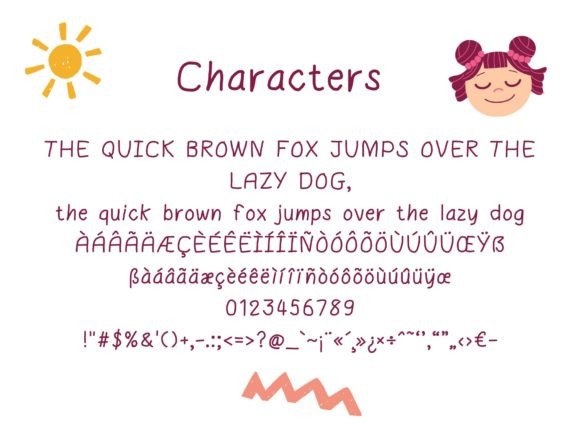 Like-a-child Font PNG with transparent background - Preview 4